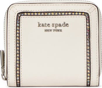Buy the Kate Spade Staci Saffiano Leather Compact Bifold Wallet +