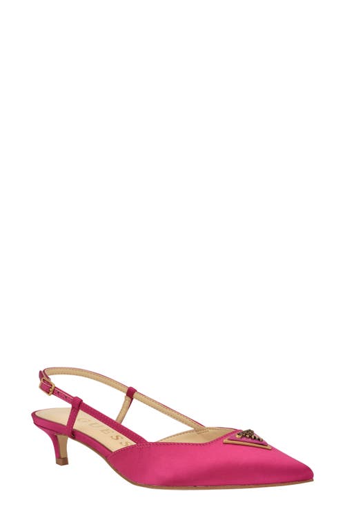 Shop Guess Jesson Slingback Pointed Toe Pump In Pink