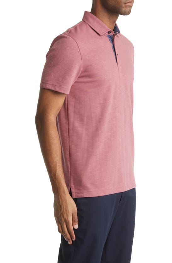 Shop Ted Baker London Monlaco Regular Fit Polo In Mid Pink
