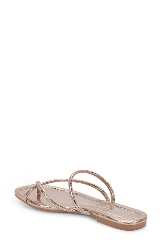 Shop Dolce Vita Leanna Slide Sandal In Dark Gold Crackled Stella