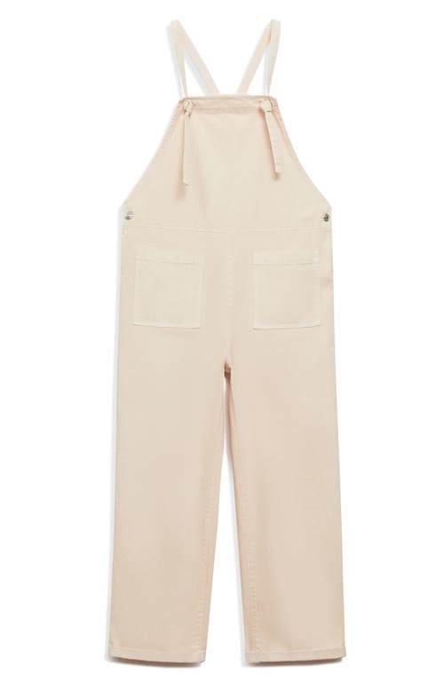 Mango Salopette De Grossesse En Jean In Off White