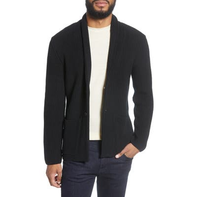 Goodlife Slim Fit Shawl Collar Cardigan, Black