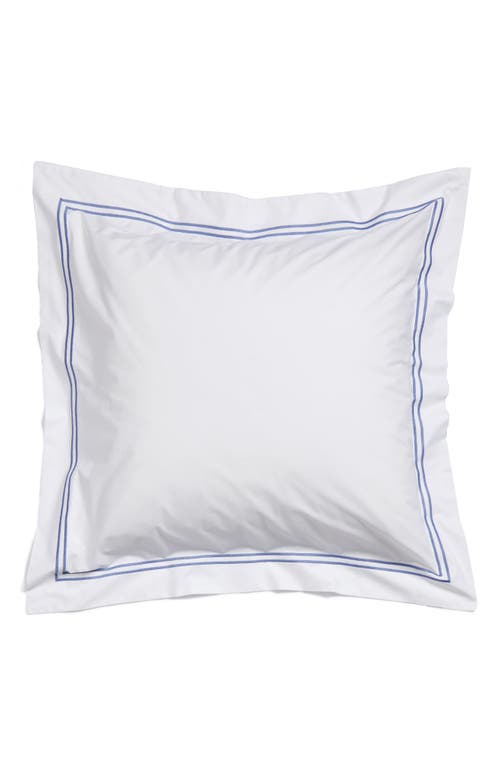 Shop Sferra Grande Hotel Euro Sham In White/cornflower