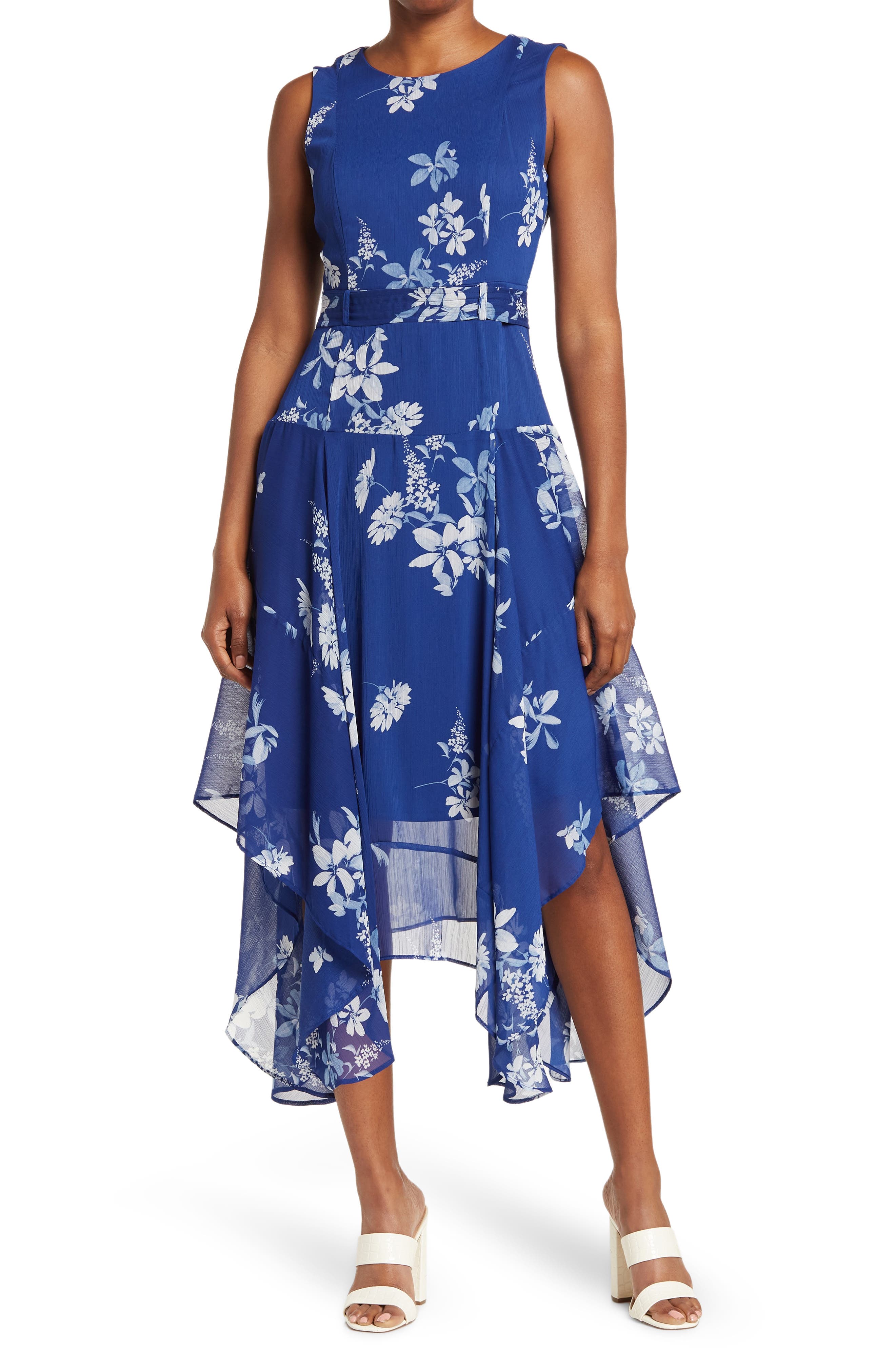 navy calvin klein dress