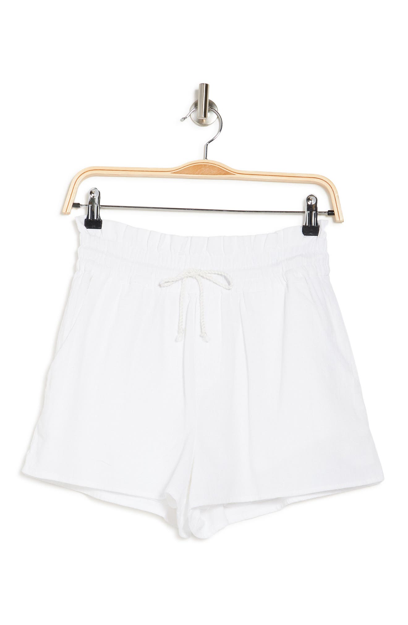 Abound Paperbag Drawstring Shorts In White