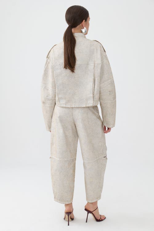 Nocturne Double-breasted Jacket In Stone