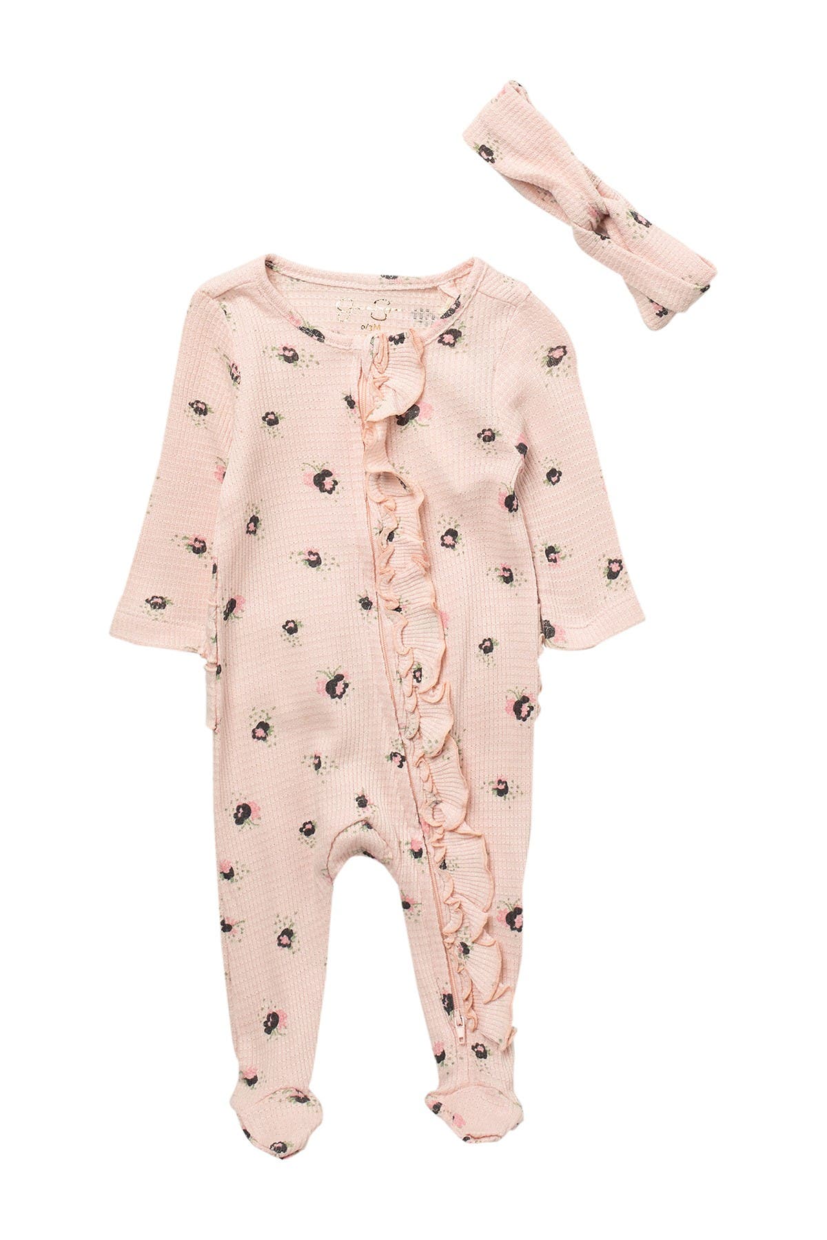 Jessica Simpson Baby Girl Footie With Headband