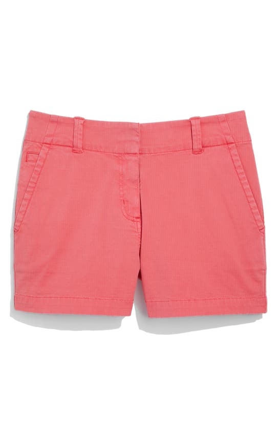 Vineyard Vines Herringbone Stretch Cotton Shorts In Sailors Red