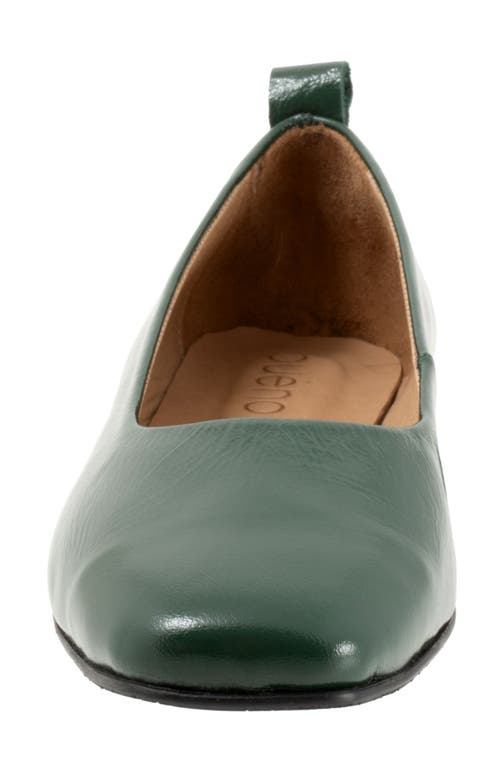 Shop Bueno Elizabeth Flat In Hunter Green Patent