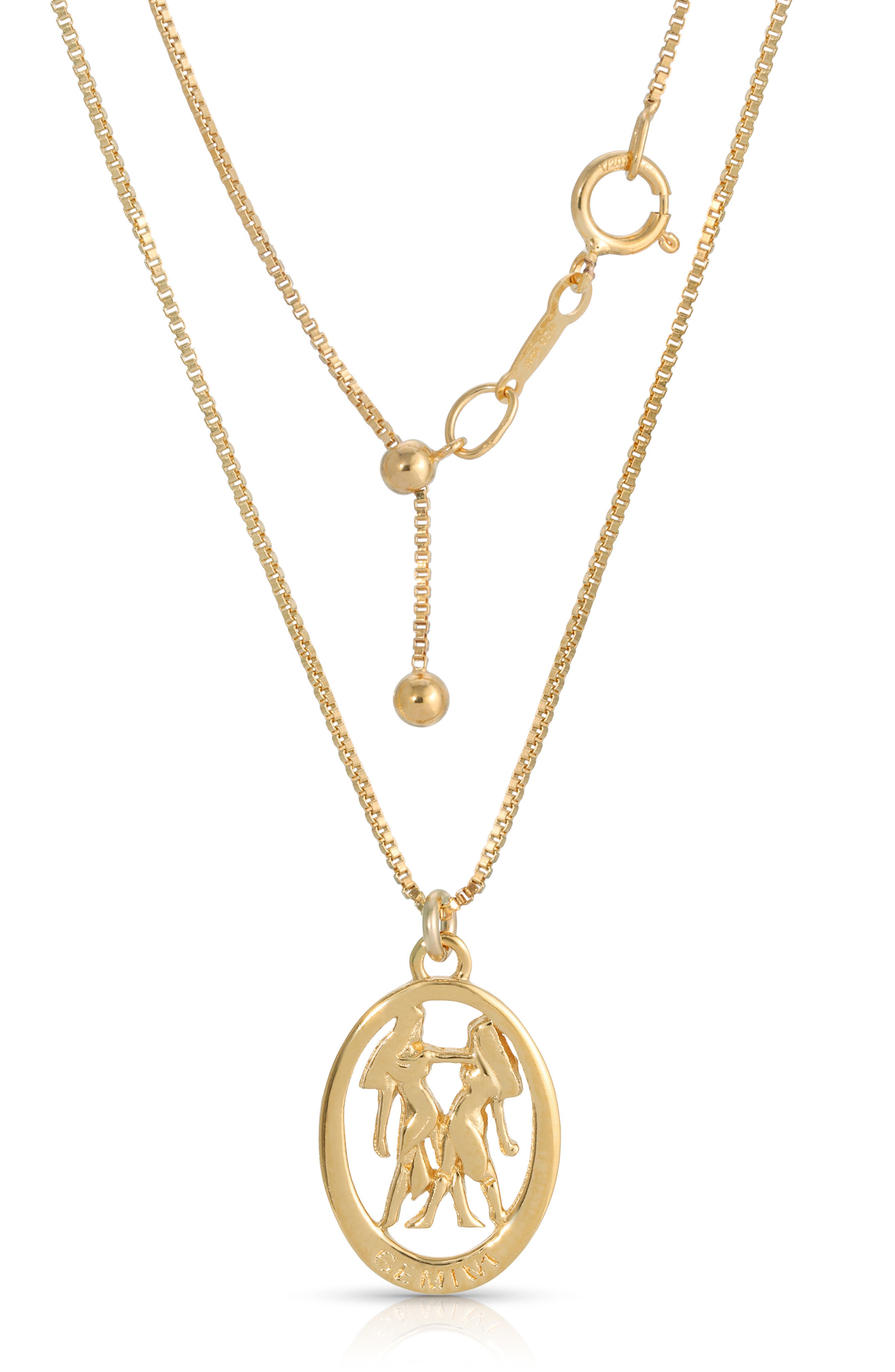 zodiac gemini pendant necklace | Nordstrom