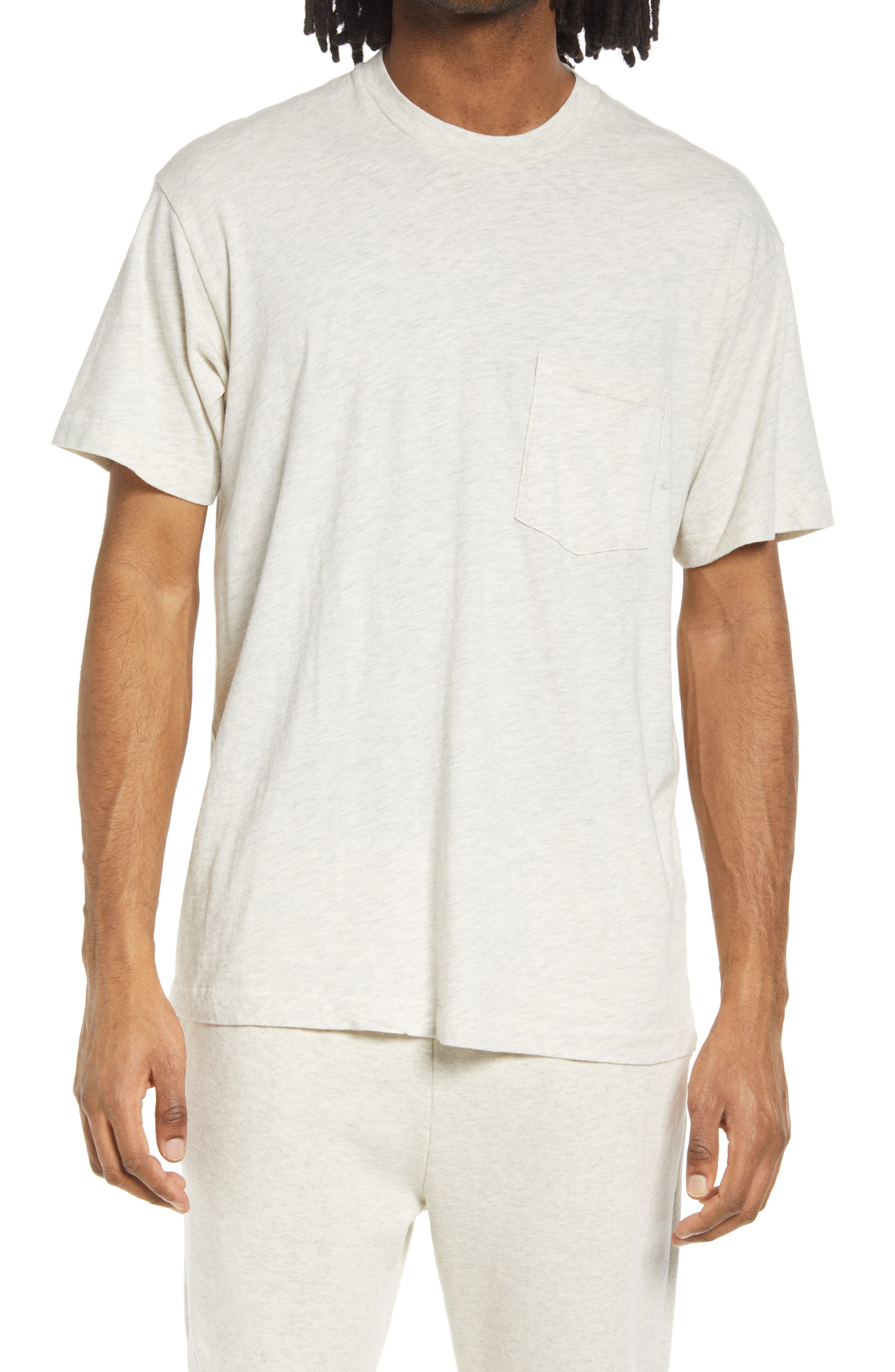 John Elliott Interval Men's Pocket T-Shirt in Oat at Nordstrom, Size X-Large