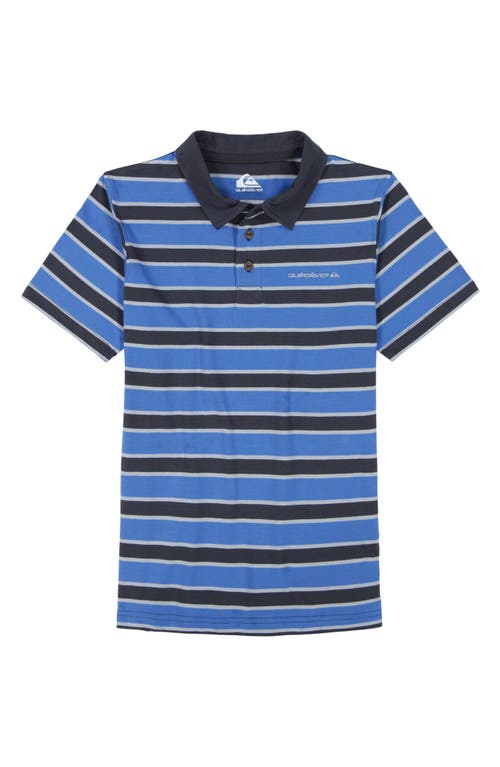 Shop Quiksilver Kids' Stripe Lite Polo In Star Saphire