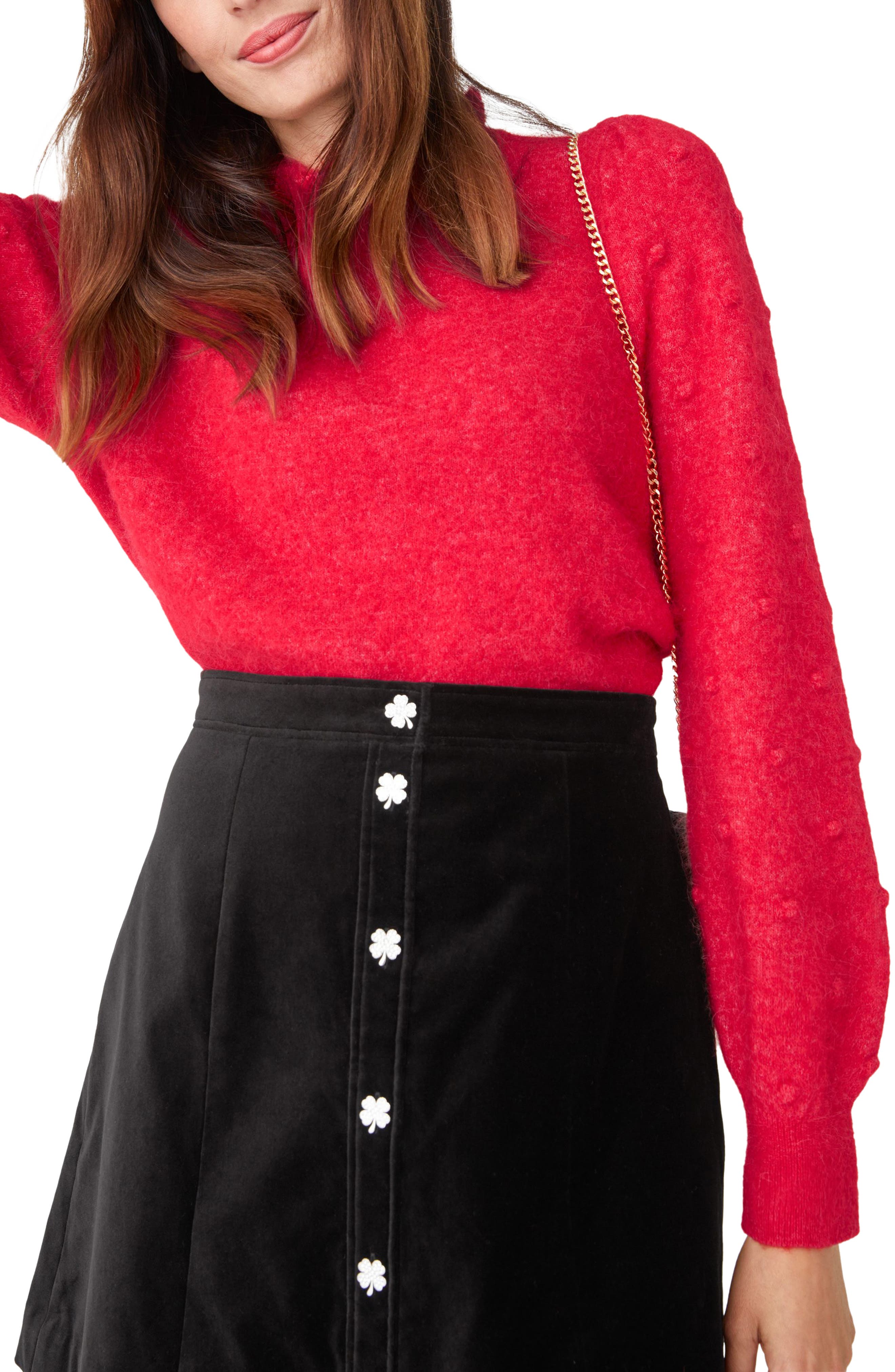 Bobble Sleeve Sweater 
