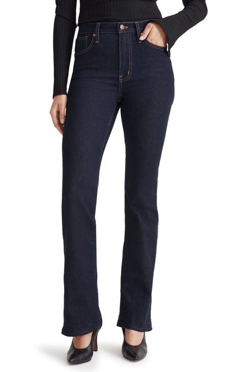 Plus Skinny Flare Jeans in Bellhaven Wash: Slit-Hem Edition