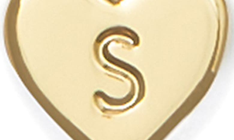 Shop Kate Spade New York Initial Heart Pendant Necklace In Gold - S