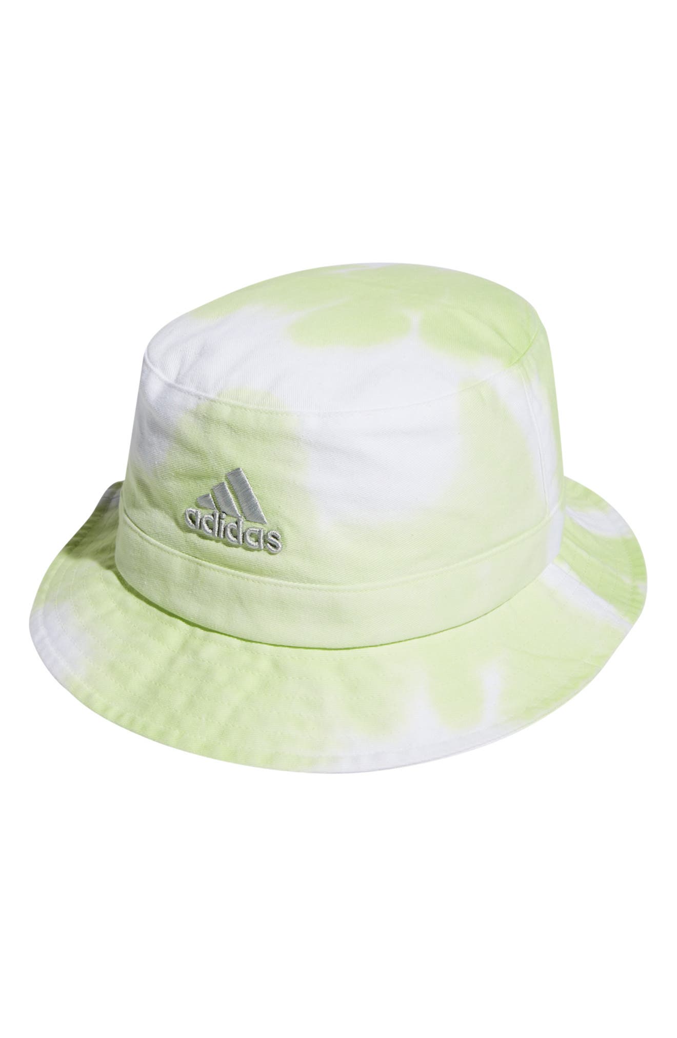 lime green adidas bucket hat