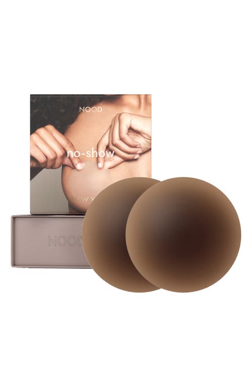 No-Show Reusable Round Nipple Covers in No.9 Coffee