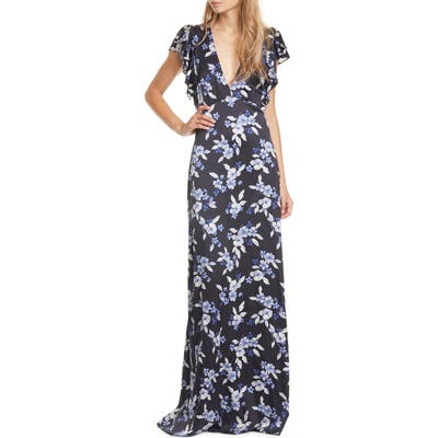 Veronica Beard Padma Stretch Silk Maxi Dress, Black