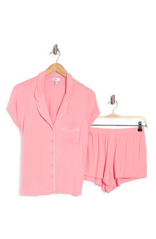 Nordstrom Rack Tranquility Shortie Pajamas In Pink Flamingo
