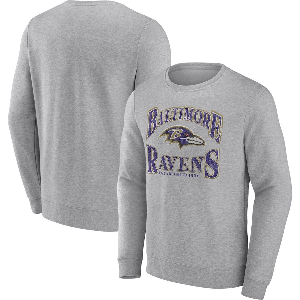 Antigua Minnesota Vikings Women's Grey Victory Crew Sweatshirt, Grey, 65% Cotton / 35% POLYESTER, Size M, Rally House