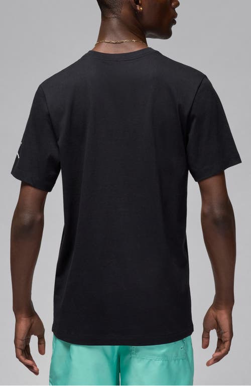 Jordan Mens  Flight Mvp Short Sleeve Crew In Black/white/white
