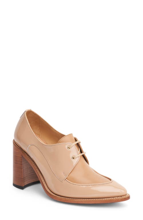 Miss Cleo Pointed Toe Loafer Pump in Latte