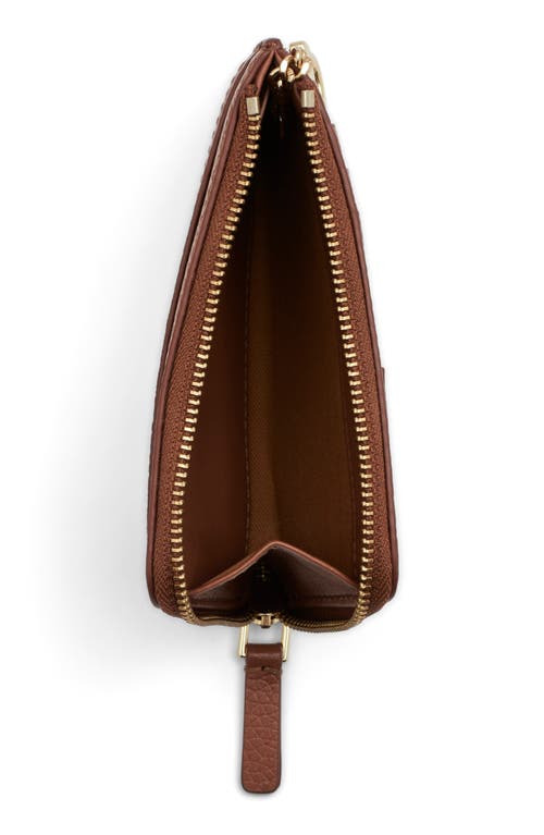Marc Jacobs The Top Zip Multi Leather Wallet In Brown