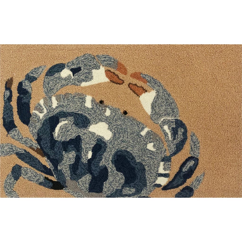 R16 Home Sea Crab Door Mat In Blue Multi