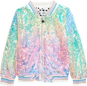 Kids sequin bomber jacket best sale