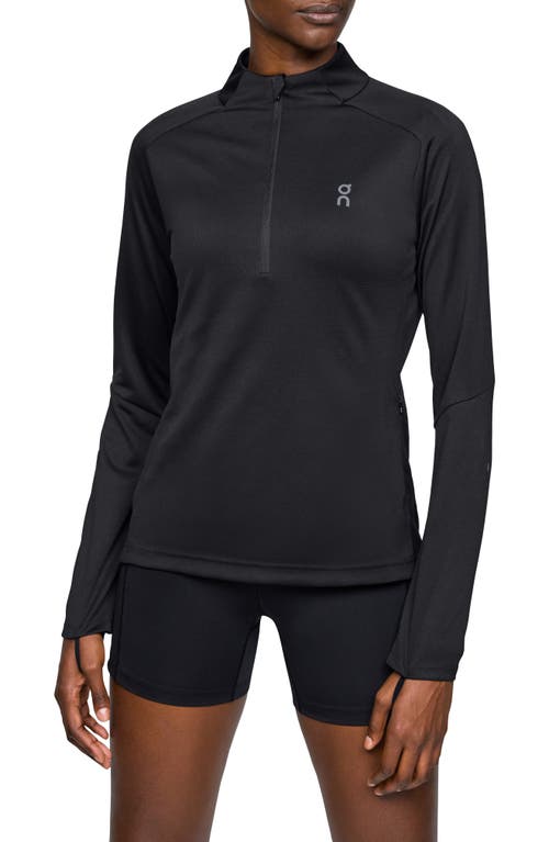 On Climate Quarter Zip Running Top in Black at Nordstrom, Size X-Large