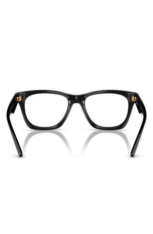 Versace 52mm Pillow Optical Glasses In Black