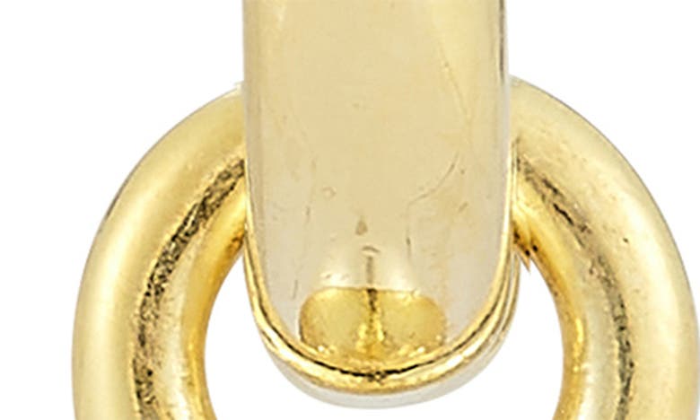 Sphera Milano 14k Gold Plated Sterling Silver 7.5–8mm Cultured Pearl Drop Huggie Hoop Earrings In Gold