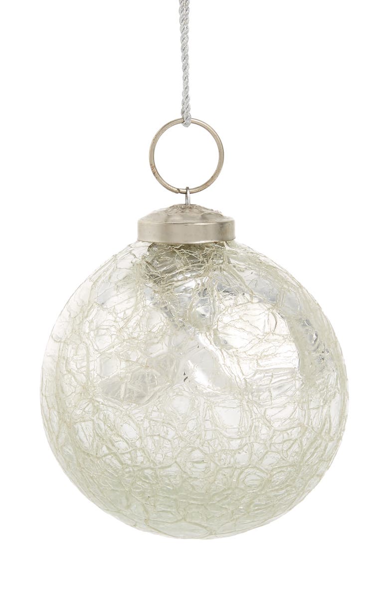 Arty Crackle Glass Ball Ornament Nordstrom