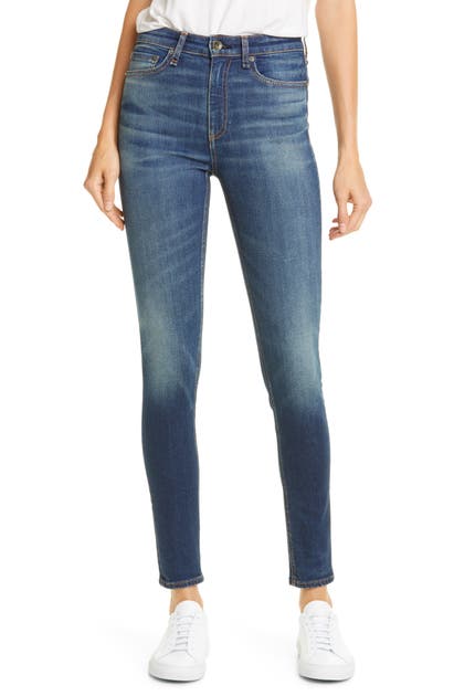 Click to view more detailed imagery on our partner's website Rag & Bone Nina High Waist Ankle Skinny Jeans In Irving
