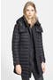 Burberry Brit 'Colbrooke' Channel Quilt Down Coat with Removable Hood ...