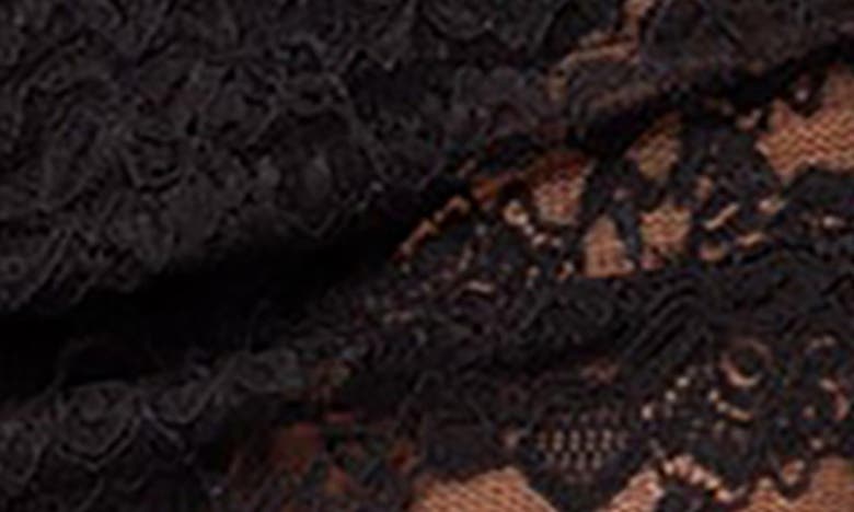 Edikted Kaylie Sheer Lace Mini Skirt In Black