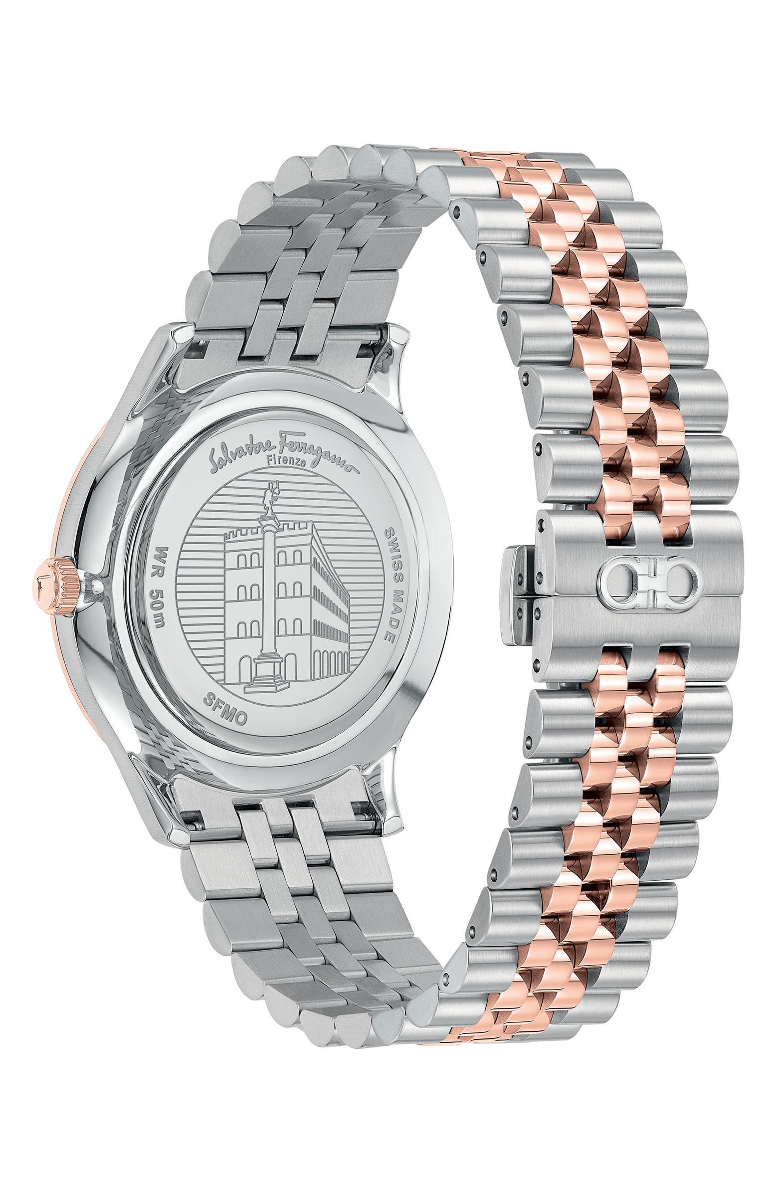 Duo Moon Phase Bracelet Watch, 40mm x 8.5mm