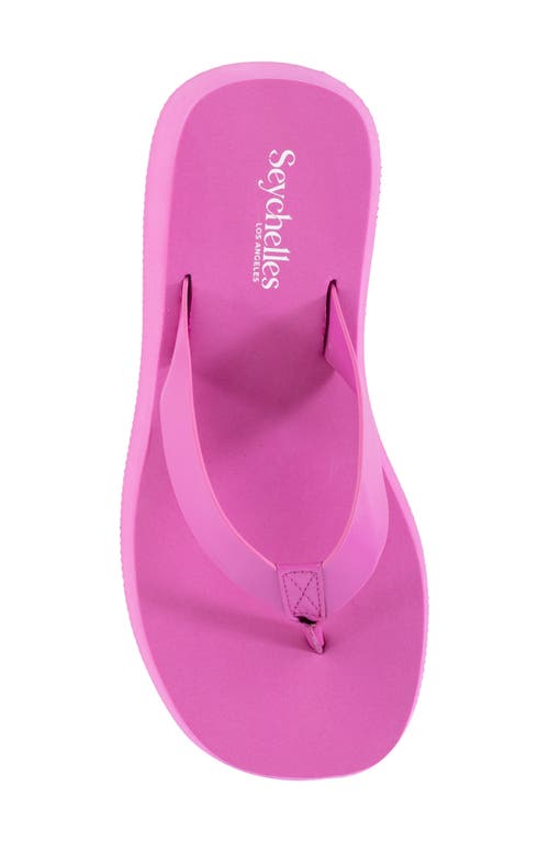 Seychelles Skyscraper Platform Flip Flop In Fuchsia