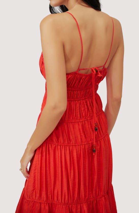 Shop Lost + Wander Hidden Oasis Sleeveless Maxi Dress In Red