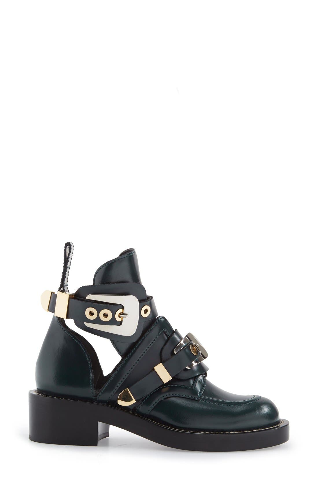 cutout buckle boot balenciaga