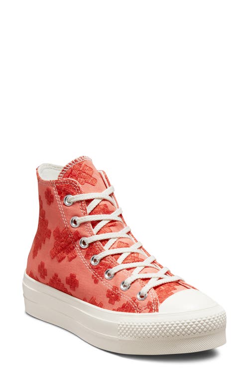 Converse Chuck Taylor® Lift Hi Sneaker In Red