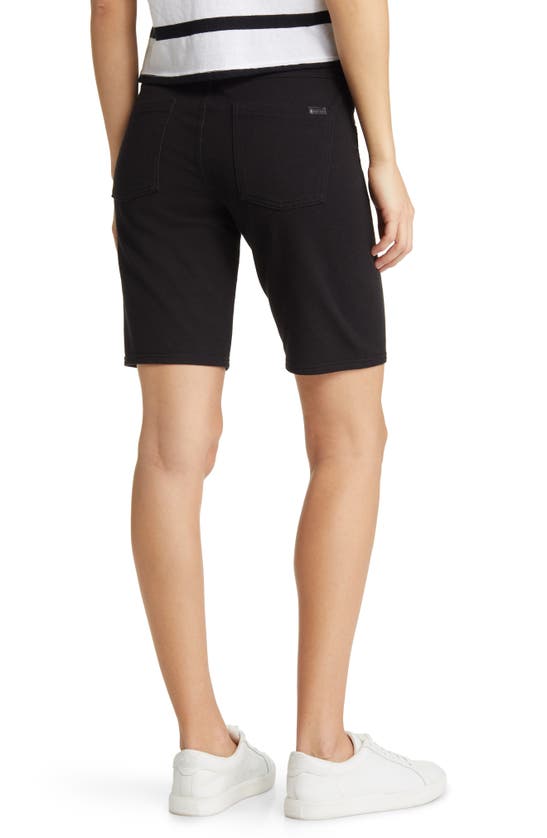 Hue Game Changing High Rise Bermuda Shorts In Black