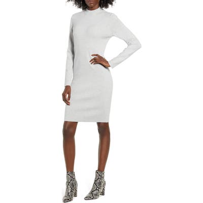 Vero Moda Fancy Nancy High Neck Knit Dress, Grey