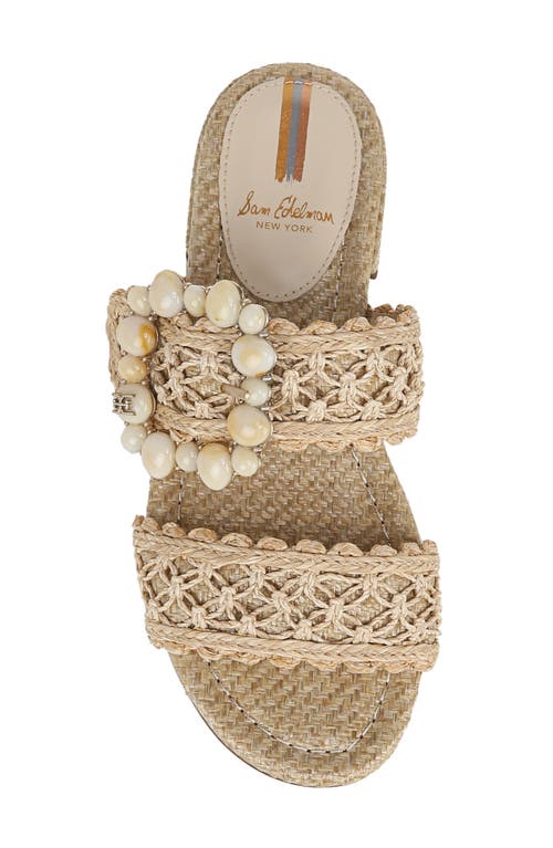 Shop Sam Edelman Elisa Braided Strap Sandal In Egg Shell
