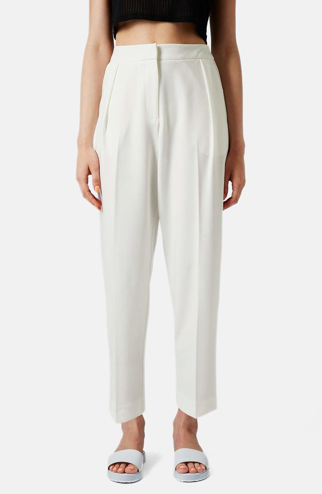 straight leg cropped pants