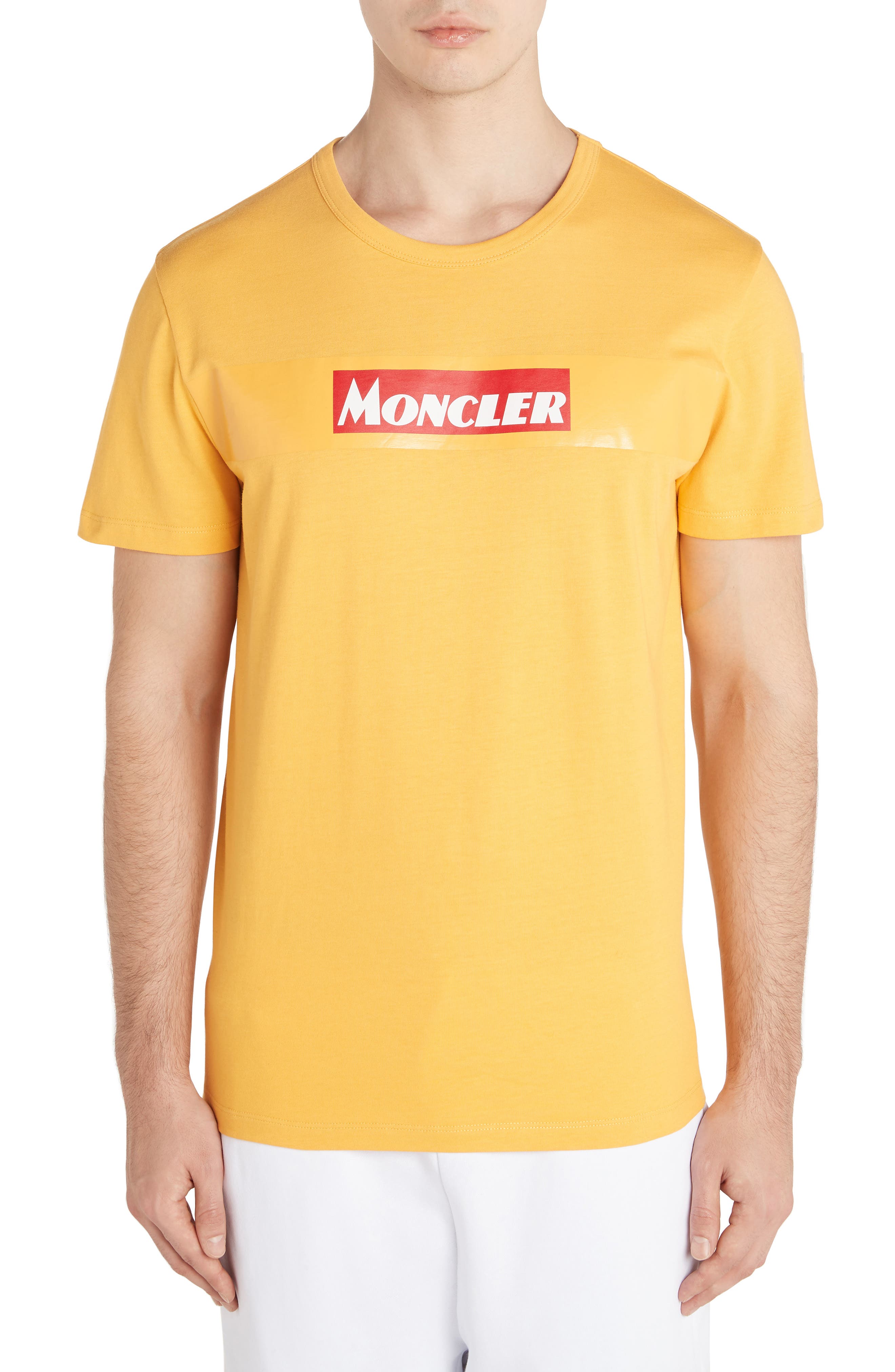 orange moncler t shirt