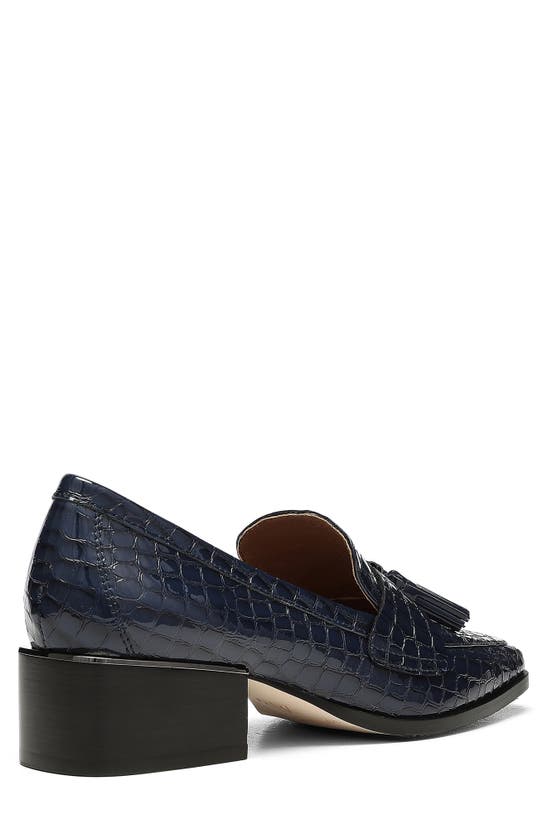 Shop Donald Pliner Avi Loafer Pump In Navy