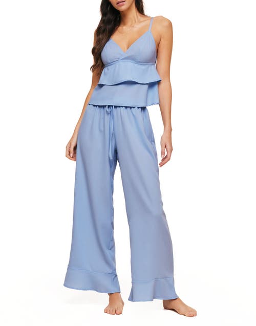 Adore Me Brigita Pajama Cami & Pants Set Medium Blue at