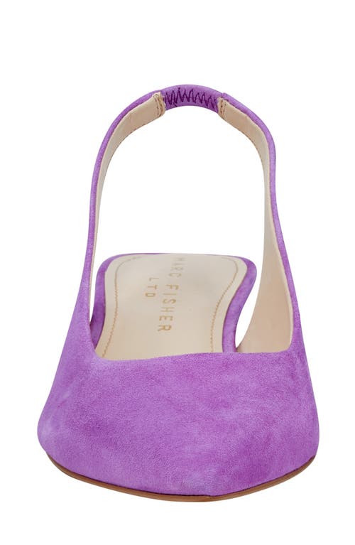 Marc Fisher Ltd Posey Pointed Toe Slingback Pump In Medium Purple