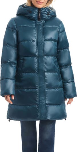 Sam Edelman Turquoise High Gloss Puffer Coat - Girls, Best Price and  Reviews